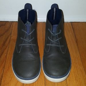 Nautica big boys size 3 charcoal grey ankle boots